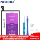 Аккумулятор NOHON BN45 BN43 BN41 BM45 BM46 BM47 BM22 BM35 BM36 для Xiaomi Redmi 3 3S 3X 4X Note 2 3 4 5 4X Mi 5 4C 5S