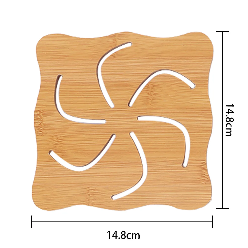 Изоляционный деревянный кухонный коврик нескользящий изоляционный