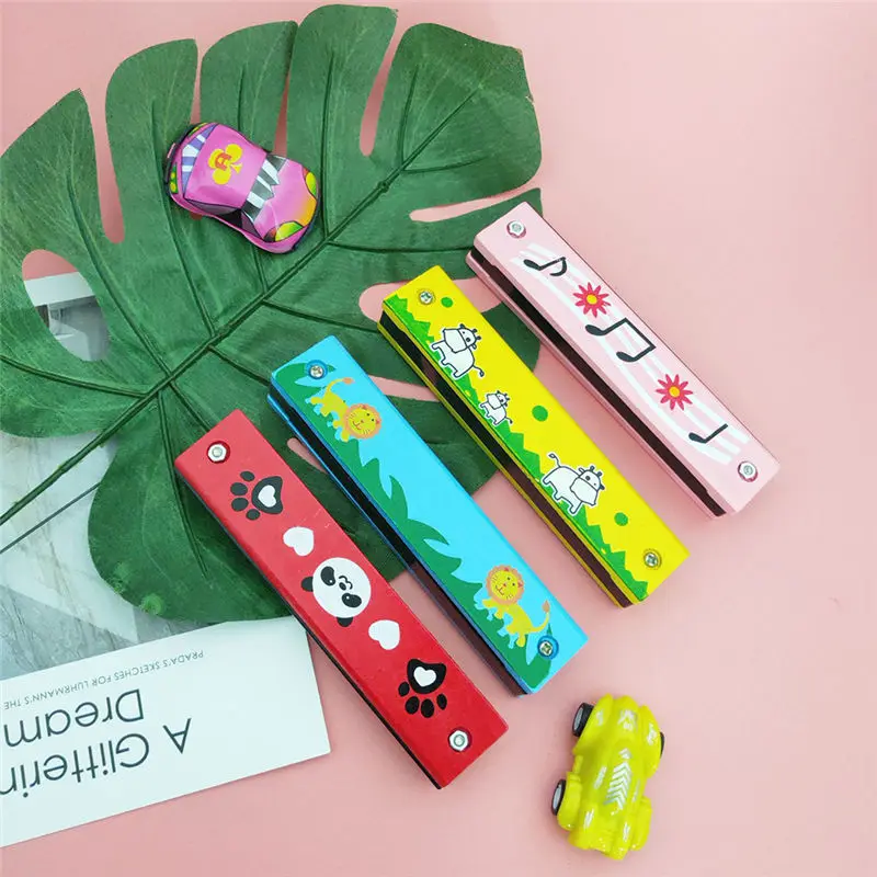 Профессиональная гармоника с 16 отверстиями для начинающих 5 дюймов деревянная