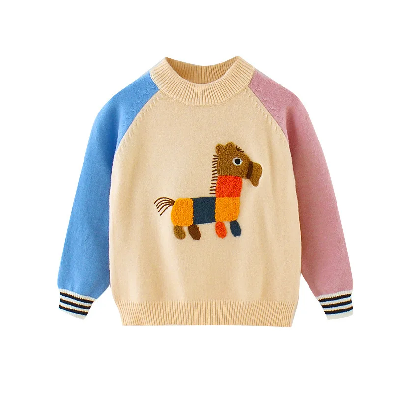 

JO&MI 2020 autumn children lovely sweaters girls fashion sweaters kids clothes