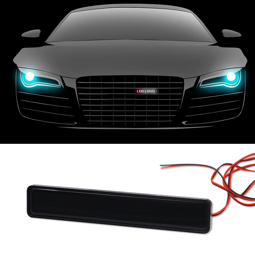 Светодиодные дневные ходовые огни DRL светодиодная наклейка на капот гриль