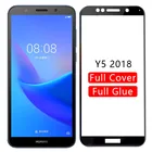 Чехол для huawei y5 2018, защитный экран из закаленного стекла для y 5 5y prime lite y5lite y52018, защитный чехол для телефона 5,45