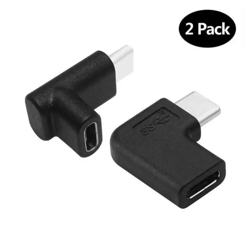 Переходник Mini USB 3 1 Type C папа мама 90 градусов прямоугольный конвертер для