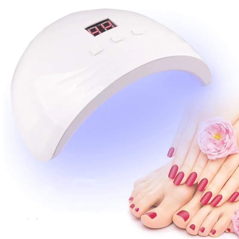 XZMUV 88W Nail Dryer Machine UV LED Lamp Portable Micro USB Cable Home Use Gel Varnish 18 LEDS Art Tools | Красота и здоровье