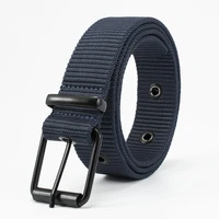 pure color nylon belt outdoor leisure sports belt alloy pin buckle quick drying belt 115 cm unisex belt 6 colors