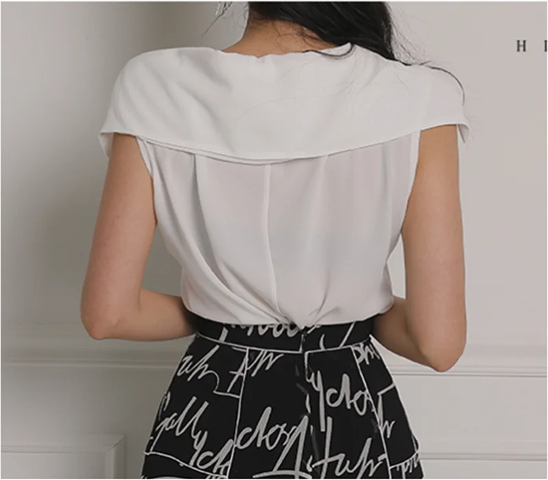 

New 2 Pieces Set Women Summer Lapel Single-breasted Top + High Waist Print A-Line Skirts Elegant Office Ladies Casual Skirt Suit