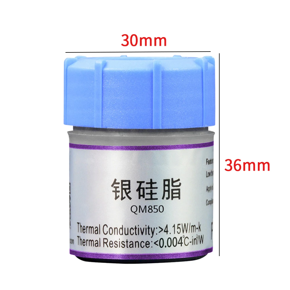 Термопаста серая Серебряная силиконовая паста для процессора GPU кулер esktop