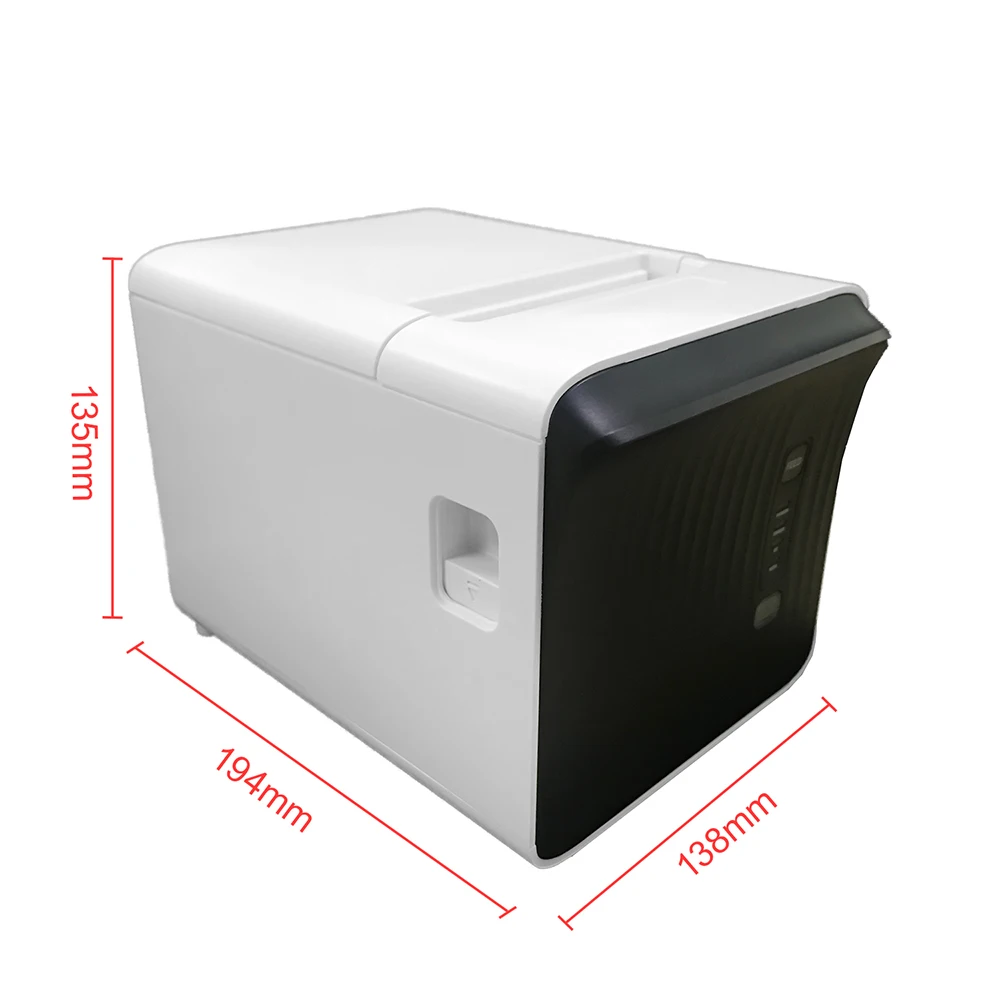 Portable P80A 80mm POS Printer Desktop Receipt Thermal Printing Auto Paper Cut Wall-Mounting Black | Компьютеры и офис