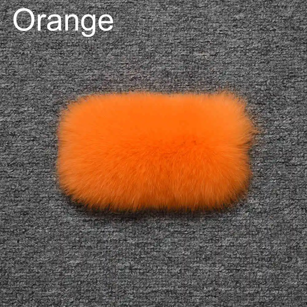 Orange JKKFURS Новое поступление женские жилеты из натурального Лисьего меха высокого качества женские модные стильные жилеты из натурального меха 3 ряда куртки S7162 - Цвет: Orange