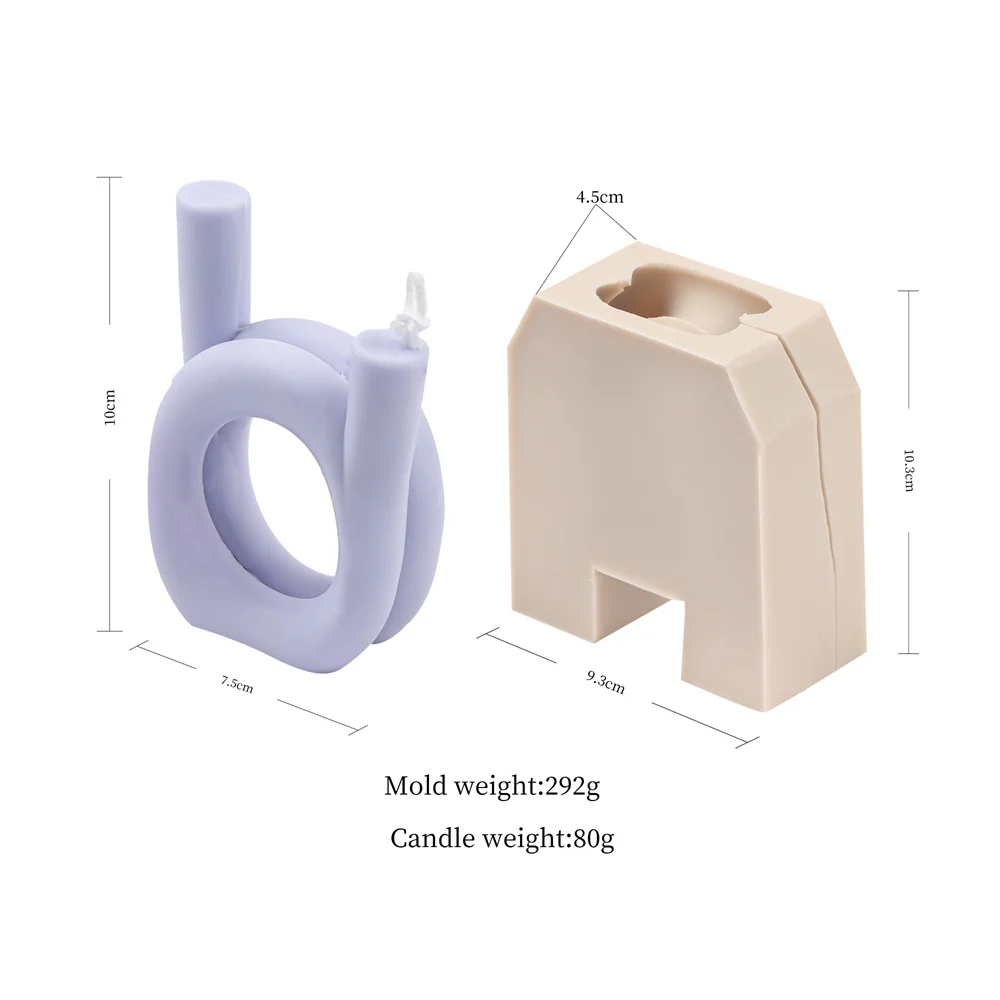 Круглая форма в виде свечи простом стиле силиконовая нить Узелок искусственная