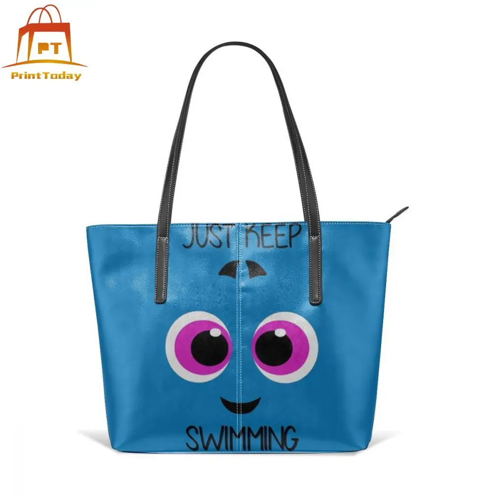 С изображениями из мультфильма В поисках Немо Сумки натуральной кожи для Дори в