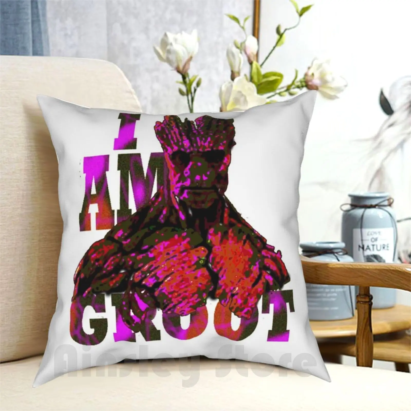 

I Am Who  Pillow Case Printed Home Soft DIY Pillow cover Movies Comic Hero Comic Book Superhero