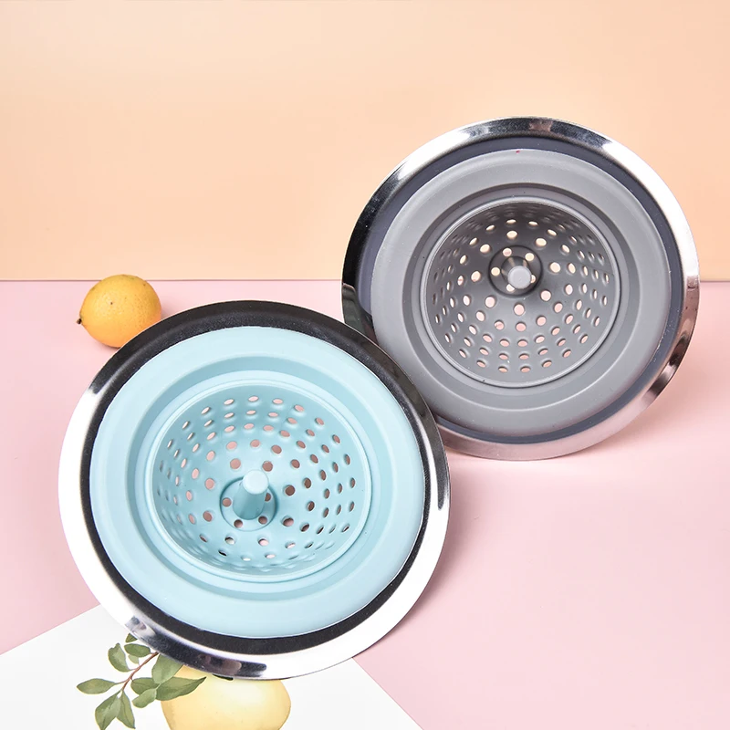 bill f silicone sink strainer waste plug sink filter waste collector kitchen bathroom accessories colanders strainers 1 pc free global shipping