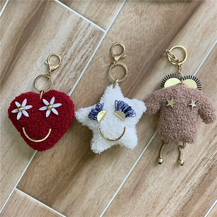 Муравей чучело брелок школьный ключ украшение кулон милое настроение розовая