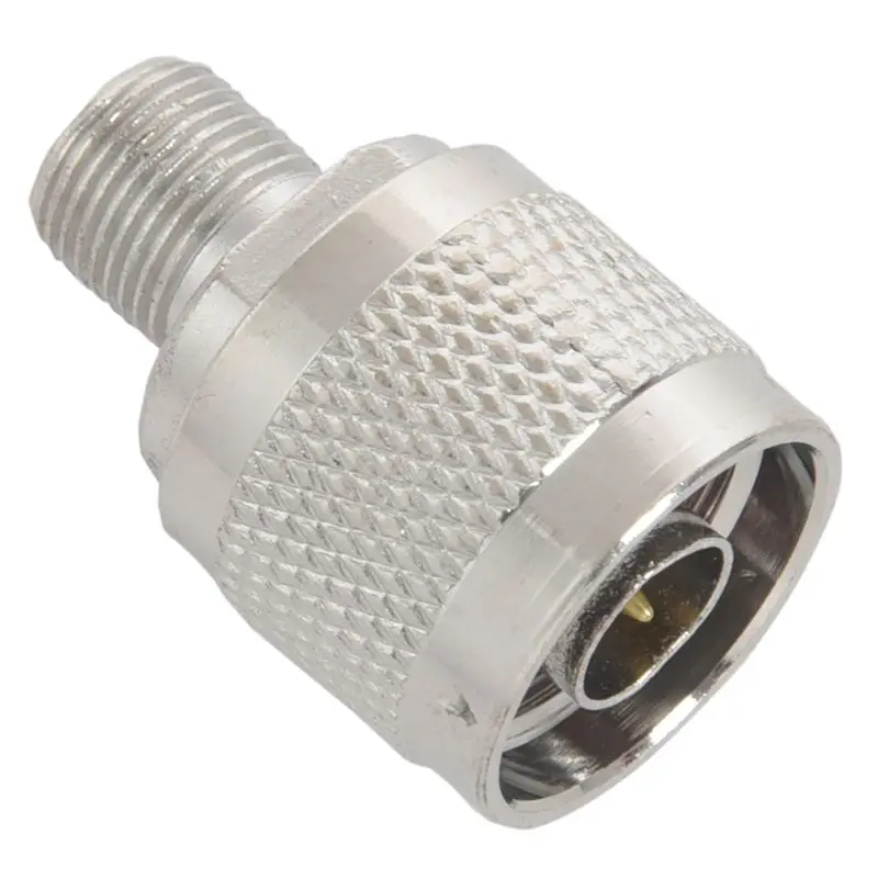

WSFS Hot 2pcs N Type male plug to F female RF coaxial adapter connector for Wireless antenna,silver