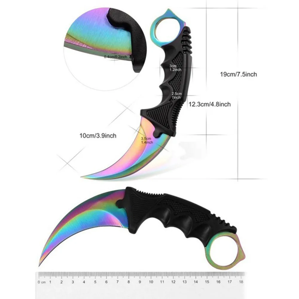 Походный стальной коготь для шеи охотничий нож тактический походный самозащиты