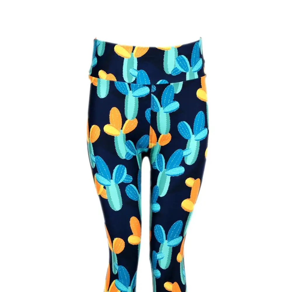 

2020 new 230gsm buttery soft sexy tights four way stretch girls Cartoon cactus high quality leggings