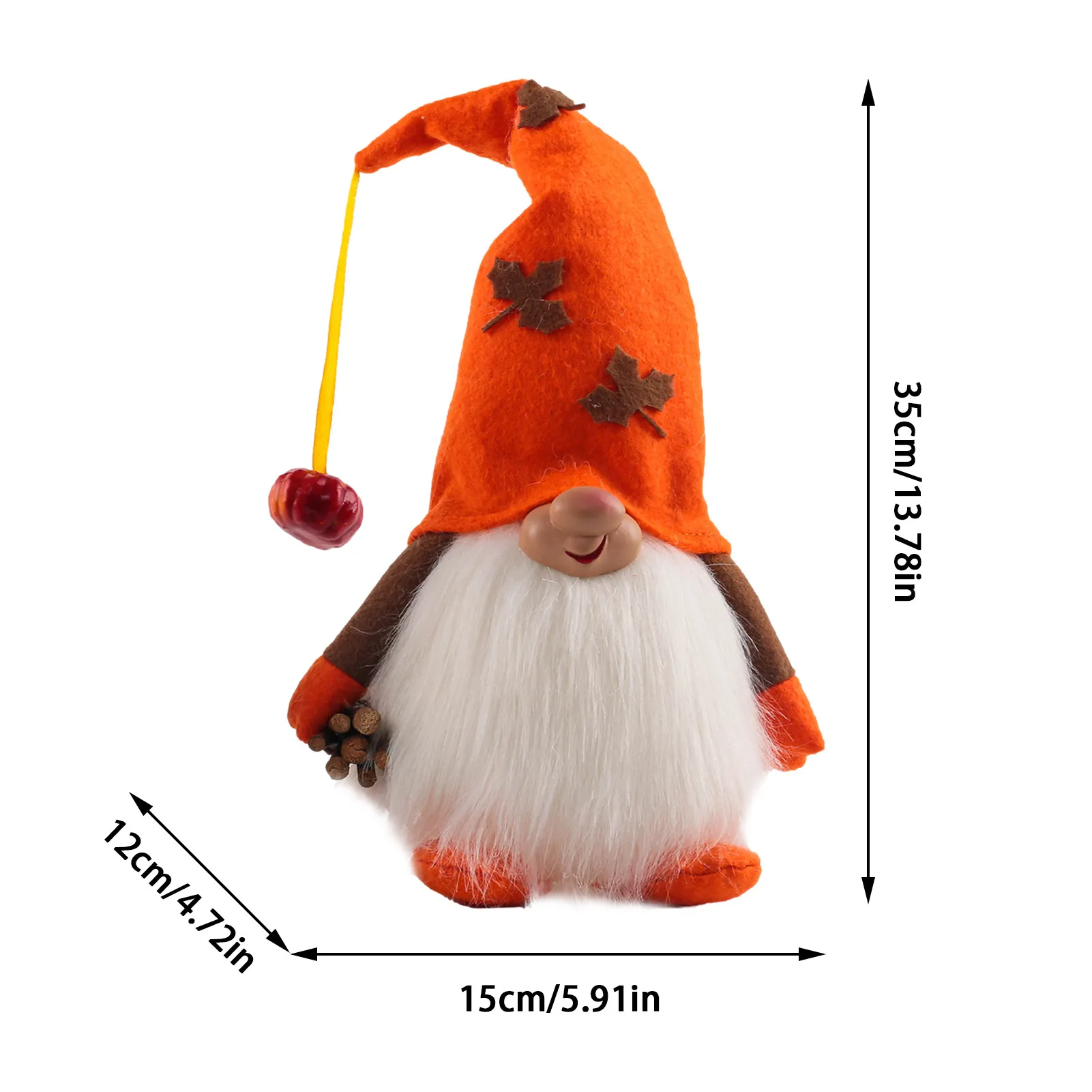 

New Harvest Festival Light Up Gnome Doll Faceless Dwarf Scandinavia Elf Plush Toy Gift Home Party Desktop Decoration