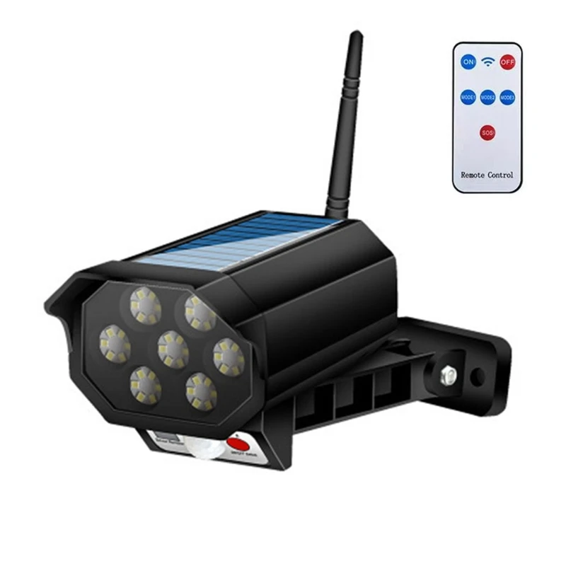 New 2 In 1 Solar Powered Light Security Simulation Fake Dummy Camera Solar Light Outdoor Street Spotlights Solar Wall Lights