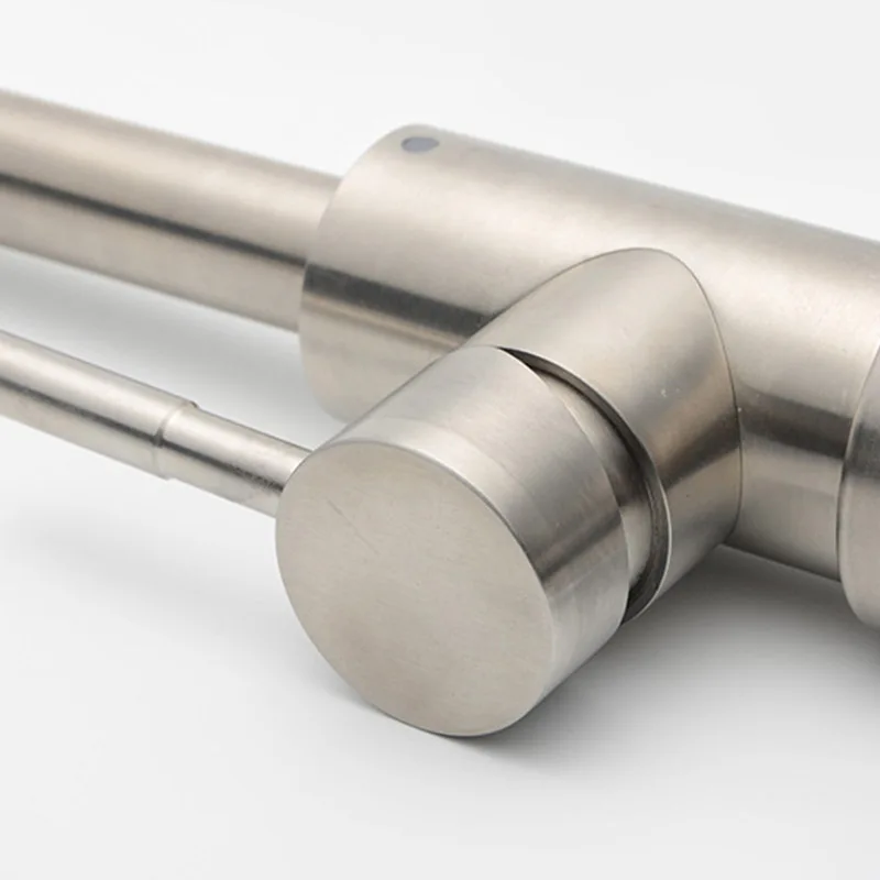 

360 Rotation Kitchen Bar Faucet Stainless Steel Single Hole Cold Hot Water Tap Bathroom Kitchen Faucet Basin Mixer Taps Crane BD