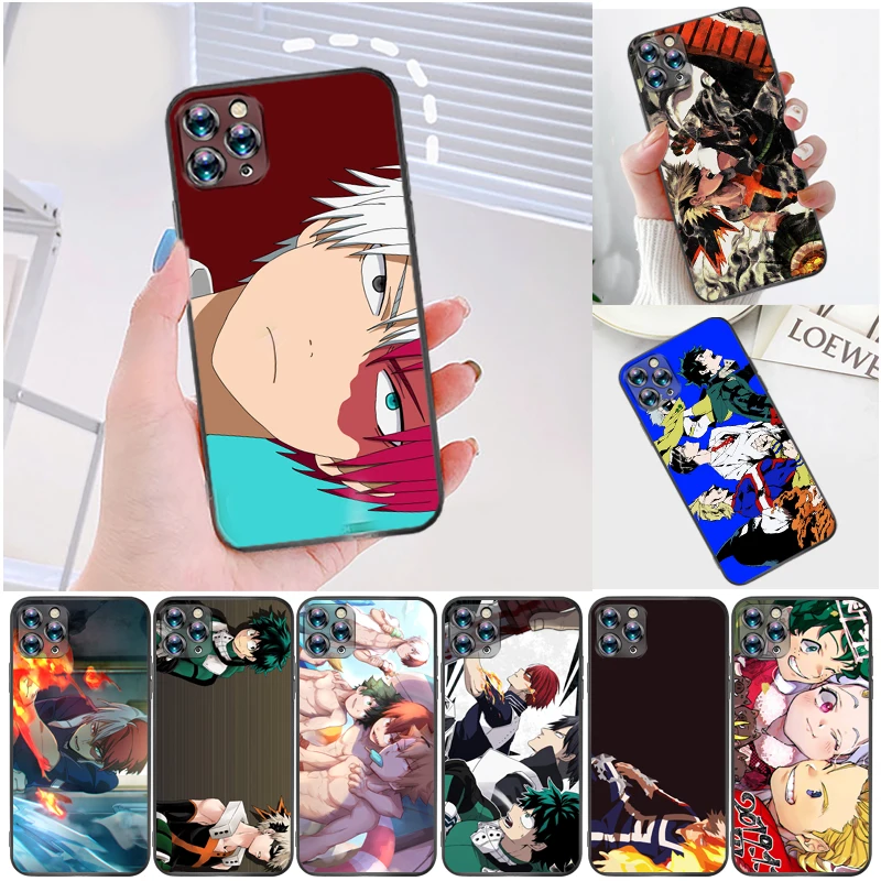 

My Hero Academia Bakugou Katsuki Tomura Boku Todoroki Shouto Dabi Shigaraki Phone Case For iPhone 6 6S 6Plus 7 8 Plus Carcasa