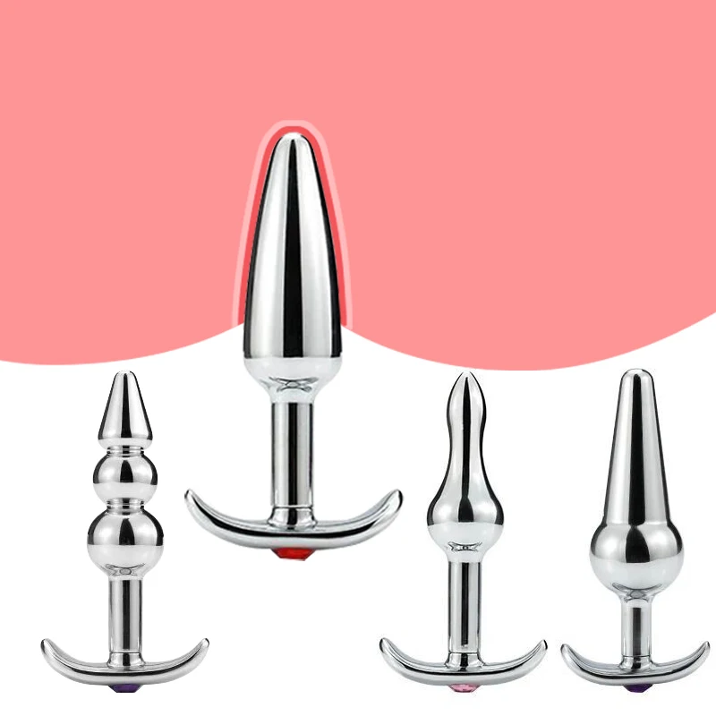 Buttplug эротические игрушки из нержавеющей стали Анальная пробка кристалл