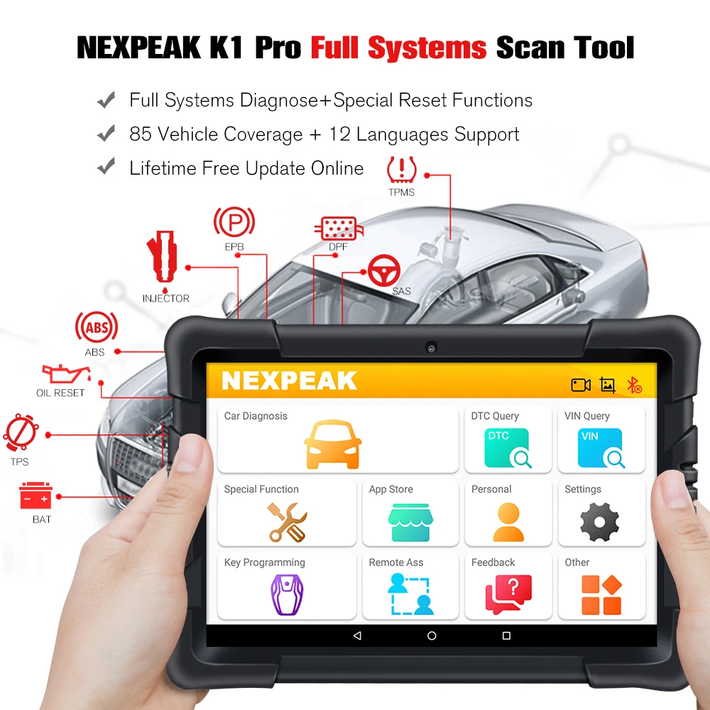 Диагностический сканер NEXPEAK K1 PRO OBD2 для автомобиля golf 4 BMW e39 автомобильные