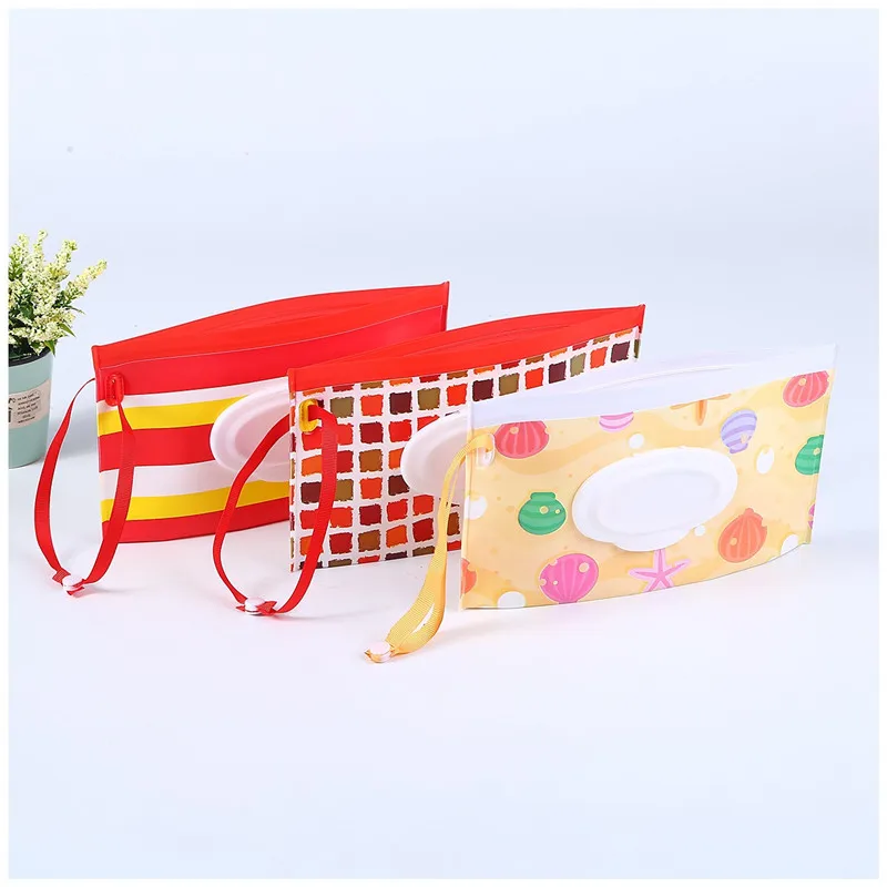 Многоразовые влажные салфетки с мультяшным принтом контейнер для влажных