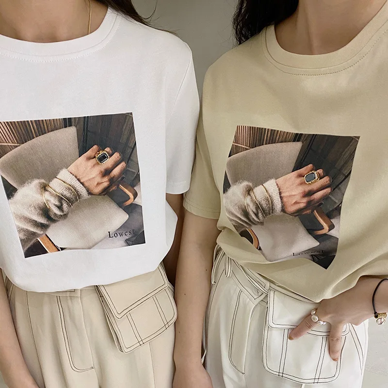 Рубашка KALENMOS женская с коротким рукавом в стиле Харадзюку на лето 2020 | Женская