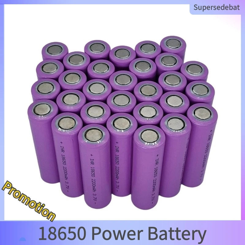 

12-40 Pcs 3.7v 18650 20A 2200mah Lithium Rechargeable Battery INR18650 High Drain 20A Discharge Pilas Recargables 18650 de Litio