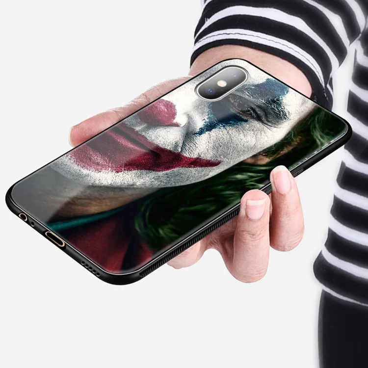 Joker Joaquin Phoenix мягкий силиконовый стеклянный чехол для телефона, чехол для apple iPhone 6 6S 7 8 Plus X Xr Xs 11 PRO Max