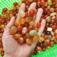 natural gem quartz polished crystals healing red agate carnelian tumbled stone for home decoration