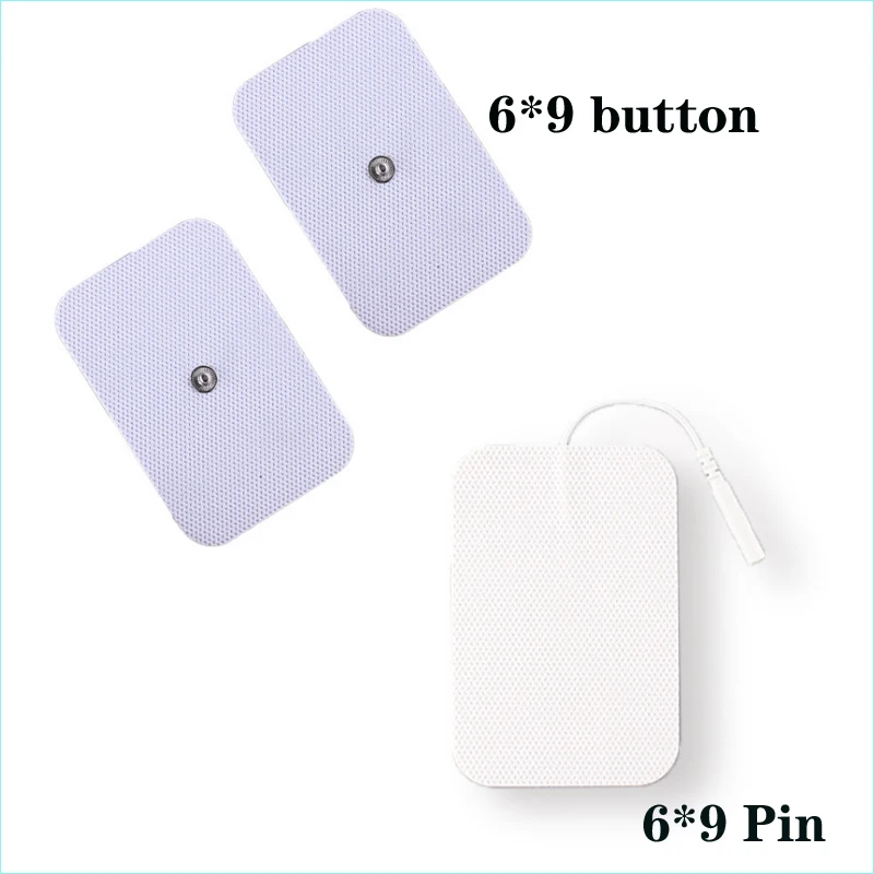 

10 пар, 6 Х9 см, электродные прокладки для стимуляции мышц, самоклеящиеся Сменные прокладки из нетканого материала для цифровой терапевтической машины