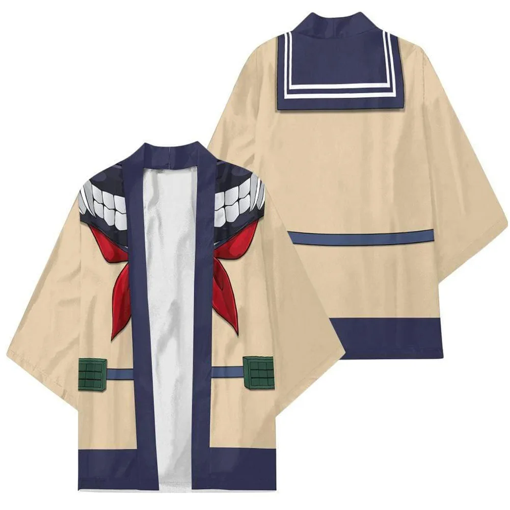 

My Hero Academia Himiko Toga Cloak Robe Black Kimono Cardigan Casual Coat Uniform Top