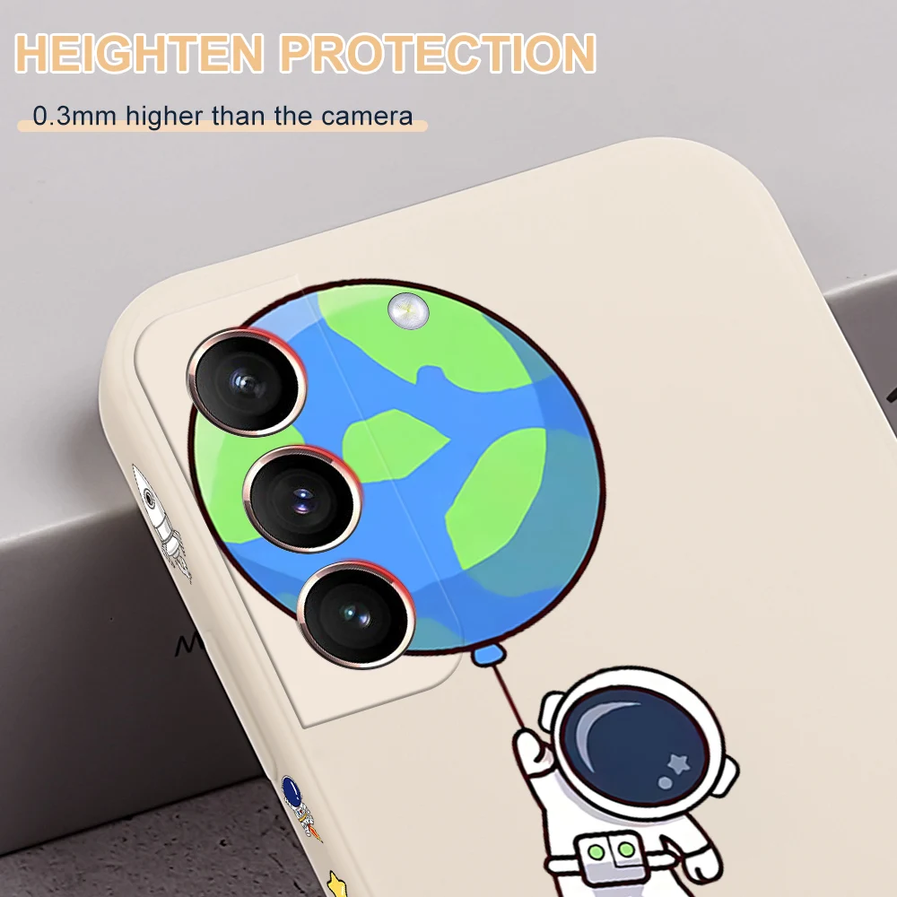 Чехол для телефона с астронавтом Samsung S22 S21 S20 Ultra Plus мультяшный Космический FE чехол