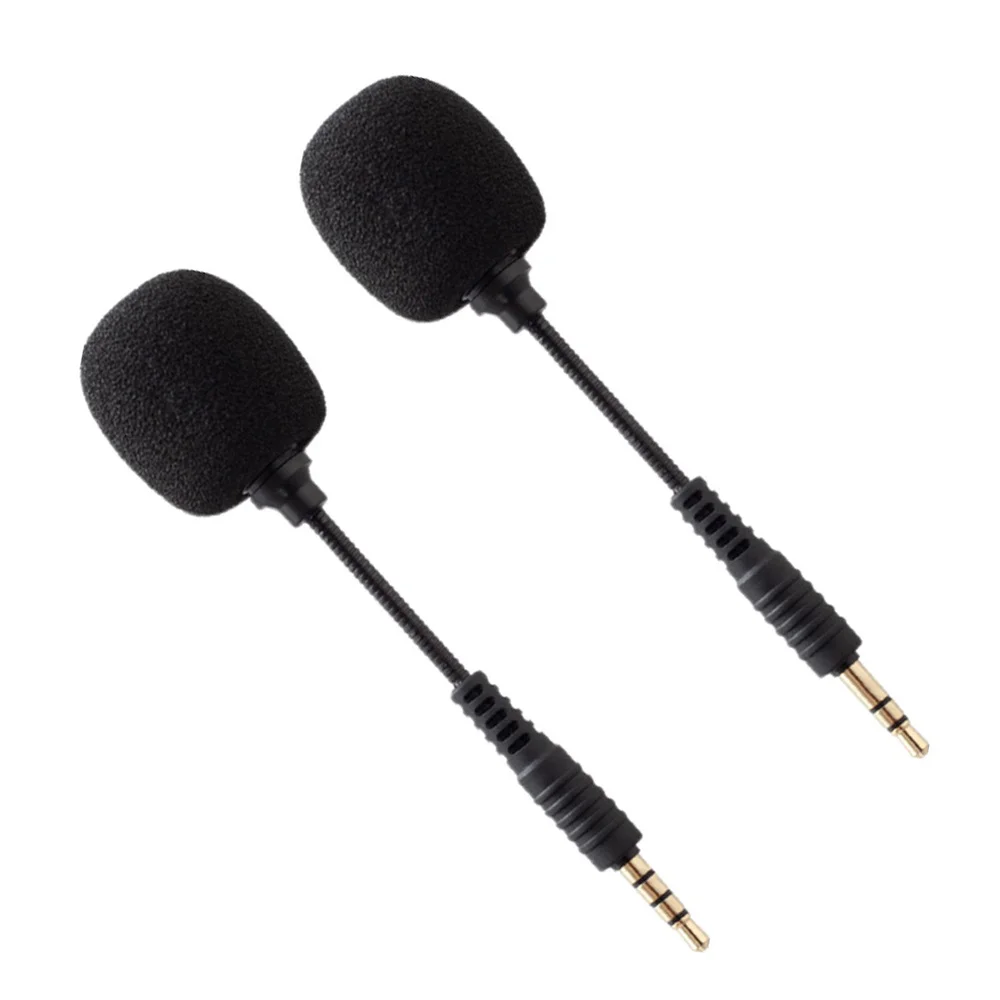 

2pcs Tablet Microphone Laptop Phone Microphone Bendable Live Streaming Mic