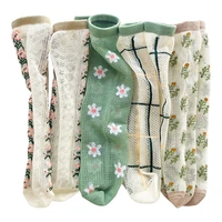 4 pairs new korean fashion children socks summer mesh thin breathable baby girls socks 1 12y kids cotton sport socks one size
