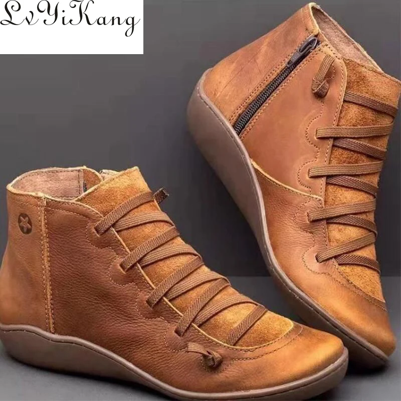 Женские ботинки ботильоны женское кожаная обувь на шнуровке Ботильоны женские