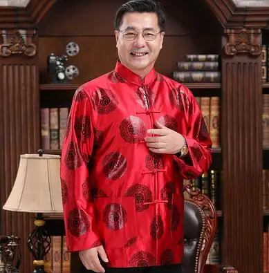 

Spring autumn Middle and old aged Couple Tang suit men blazer masculino casaco jaqueta masculina coats mens cotton-padded jacket