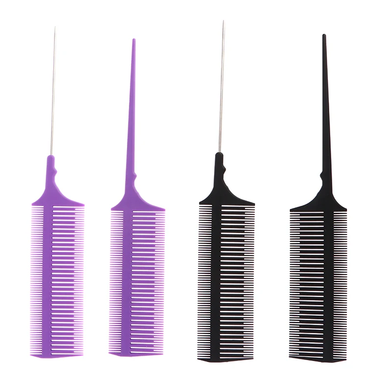 

1PCS Tail Pro-hair Dyeing Comb Weaving Cutting Combs Profession Dyeing Comb Hair Brush For Hairdressing Weave Comb