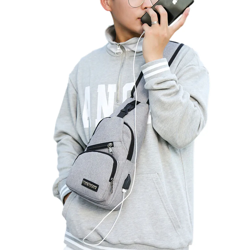 Новый продукт Мужская нагрудная Сумка слинг сумка через плечо из ткани Оксфорд