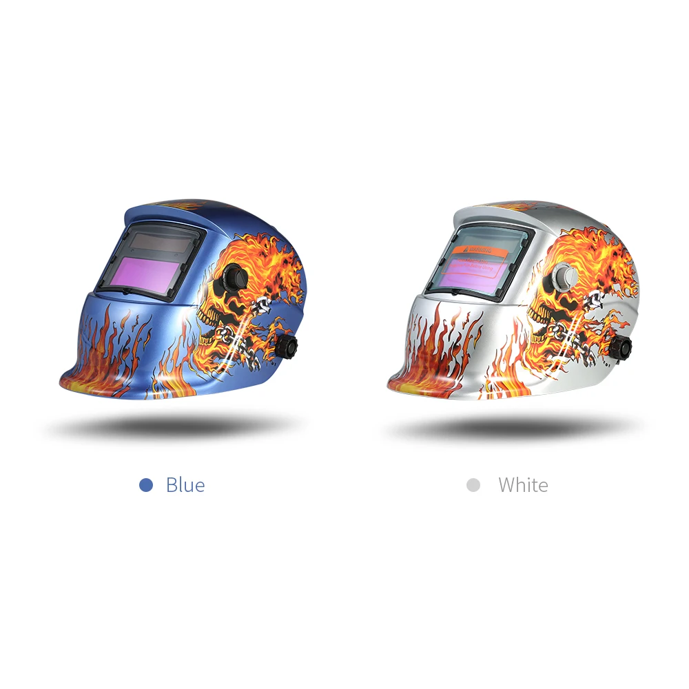 

New Industrial Welding Helmet Solar Power Auto Darkening Welding mask TIG MIG soldering Mask Skull Grinding Design