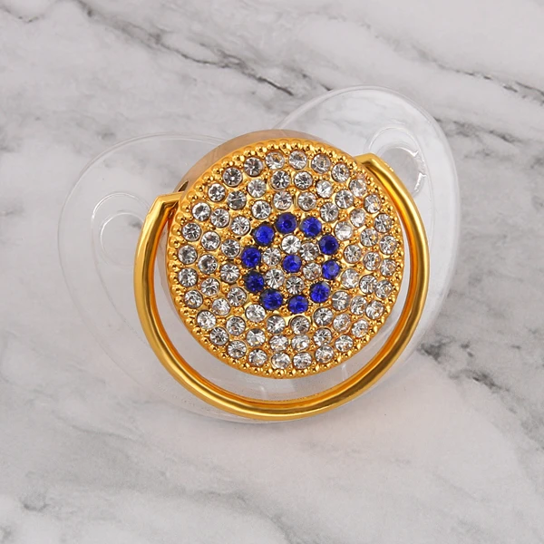 Dot Роскошные Детские Соски Оптом Bling Bling Соска со Стразами Детские Ортодонтические Пустышки Кристалл Соска Соска - Цвет: Dot