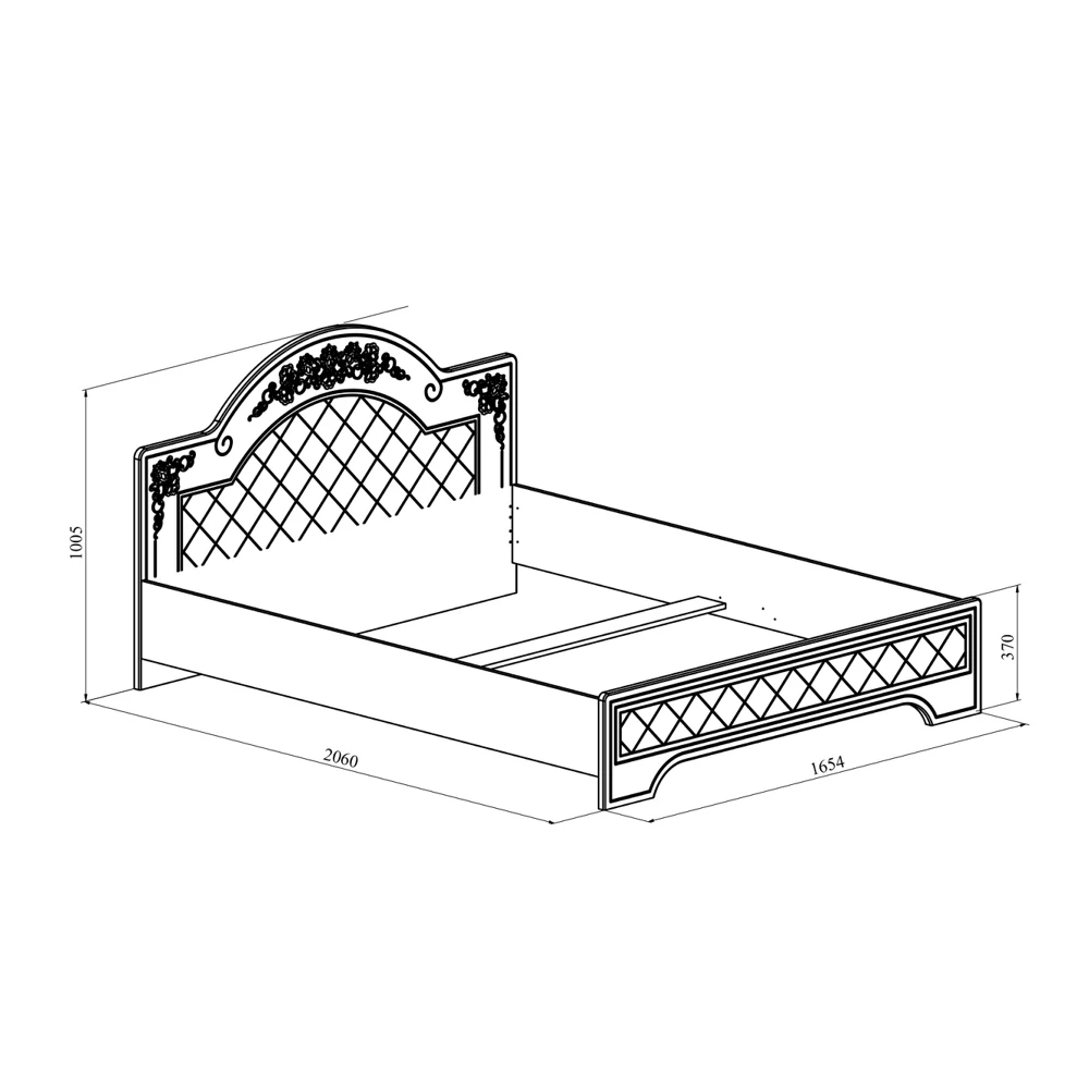 Кровать Compass Соня Премиум СО-323К с ламелью и опорами |