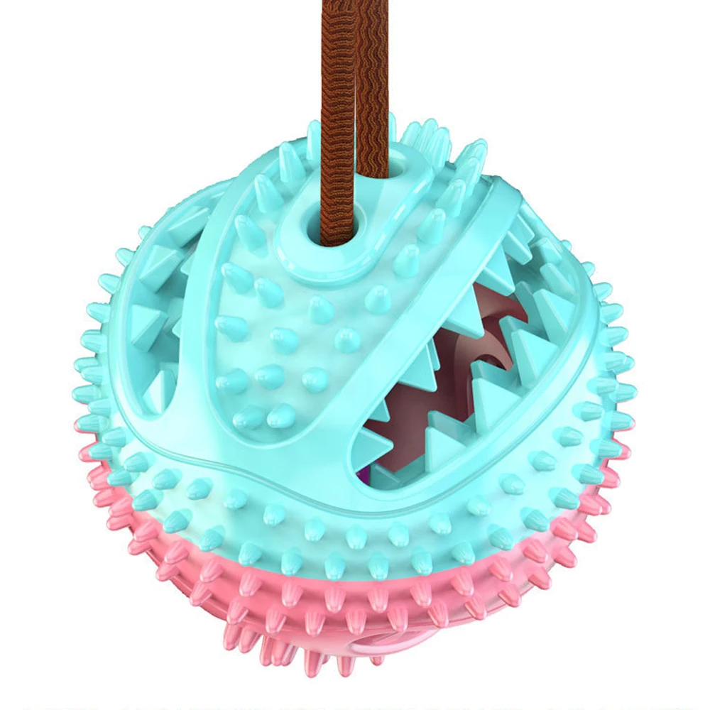 

Dog Chew Toys Chewers Treat Training Feed Tooth Cleaning Rubber Toy Suction Cup