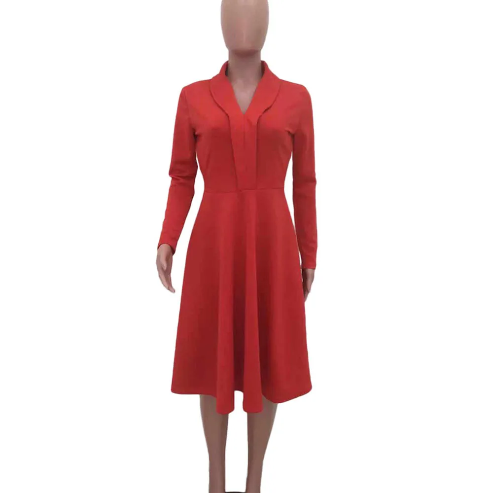 Женское офисное платье в африканском стиле элегантное сексуальное черное с v