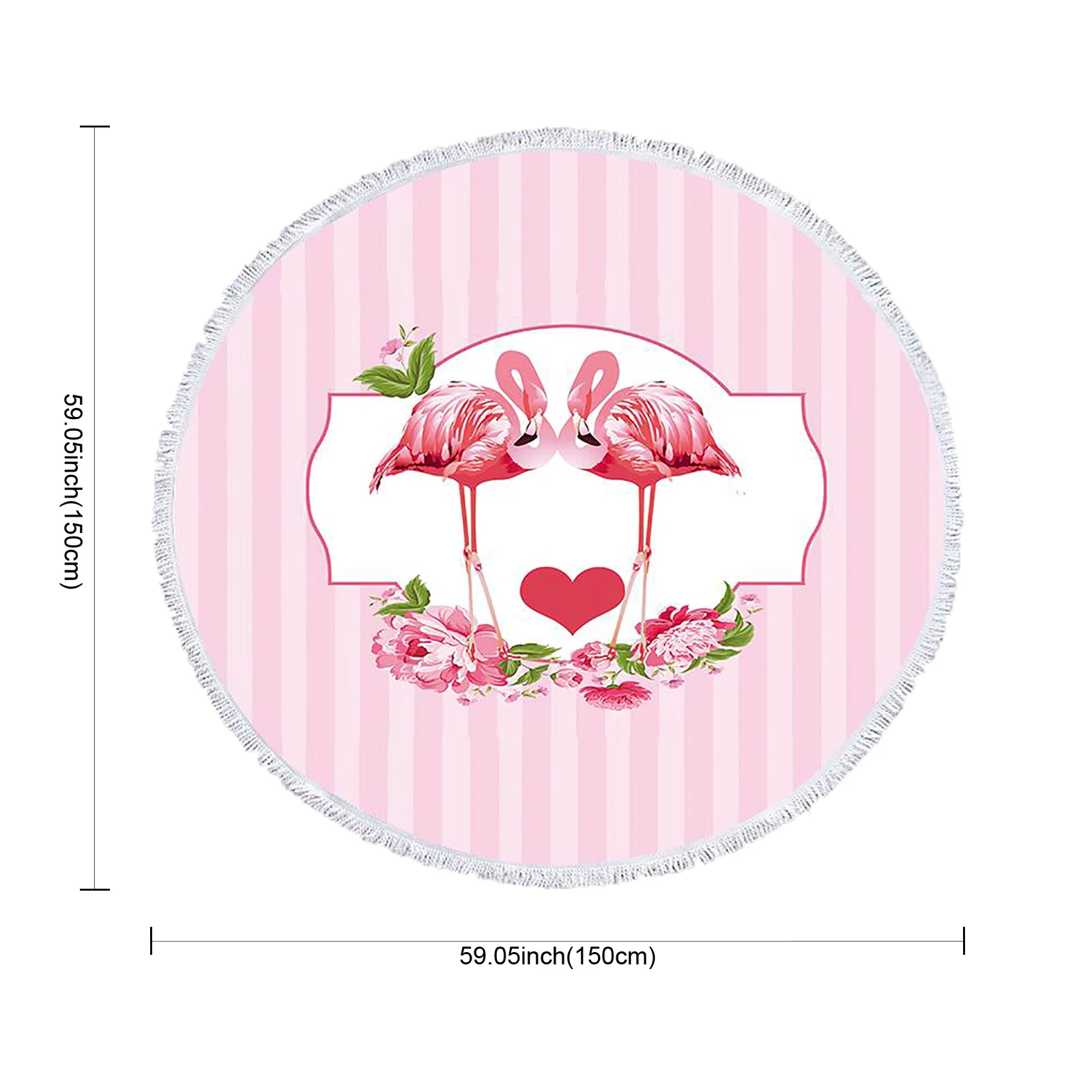 Новый Фламинго круглое пляжное Полотенца напечатанный Гавайи тропические