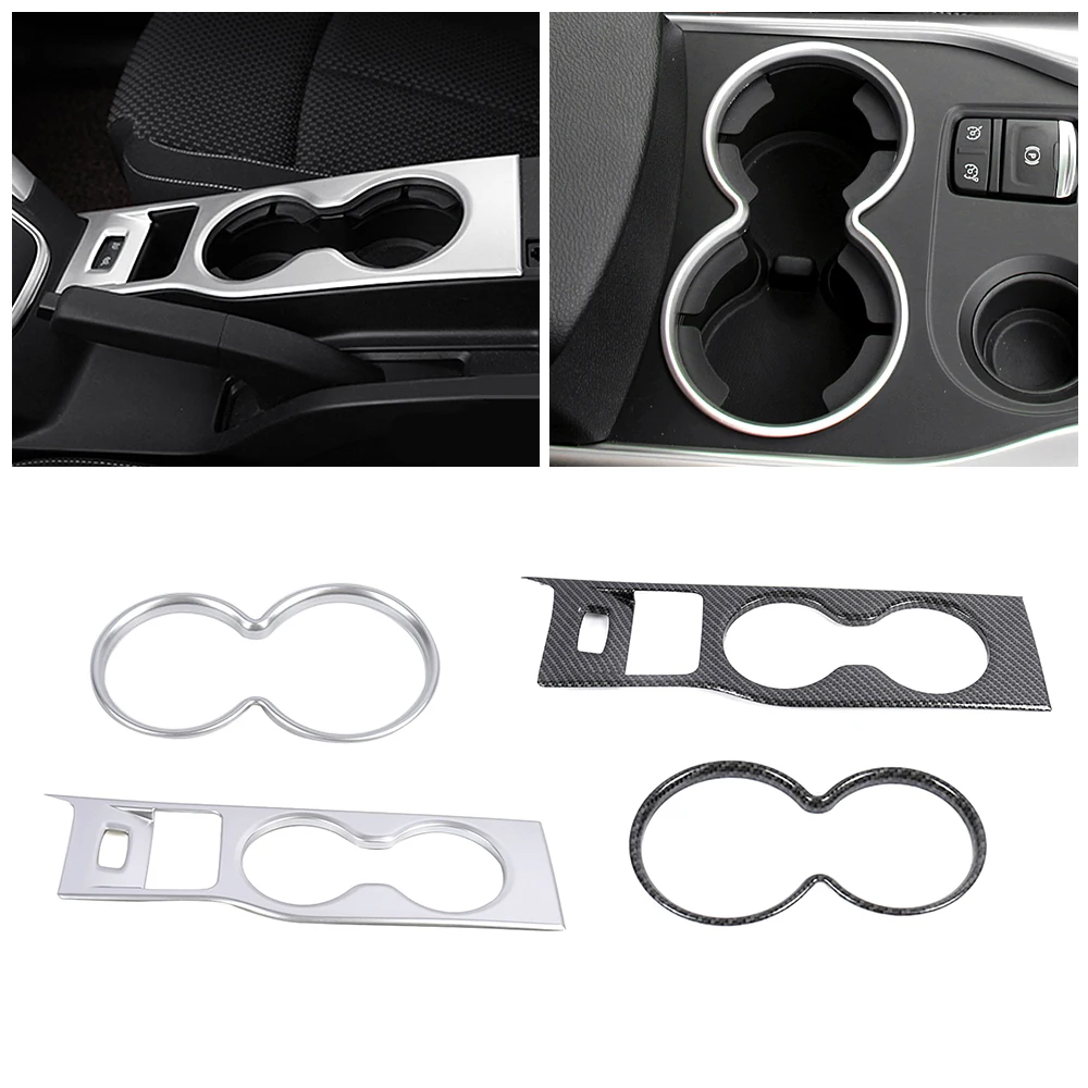 

For Renault Kadjar 2015-2019 LHD Center Console Water Cup Holder Storage Box Frame Trim ABS Car Interior Modify Styling Refit