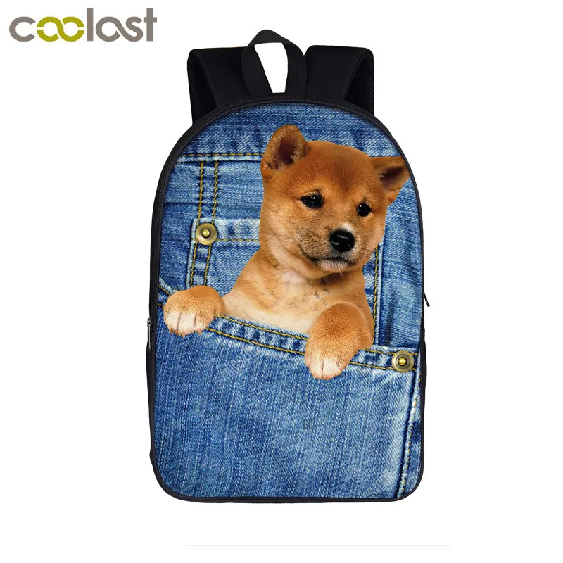 Забавный карманный рюкзак для кошек/собак подростков щенков котят мальчиков и