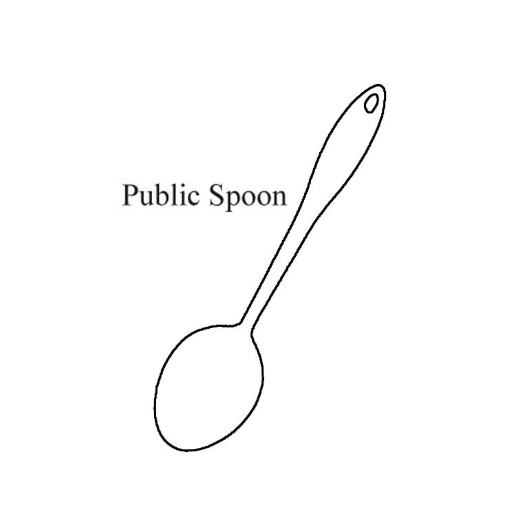 Public Spoon 1 шт. точечная титановая золотая нержавеющая сталь кухонная посуда кухонная ложка-лопатка кухонная посуда кухонные инструменты лопатка и ковш кухонные принадлежности - Цвет: Public Spoon